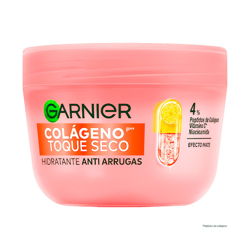 Crema Garnier Hidratante Anti Arrugas Toque Seco Colageno Frasco x 85 g