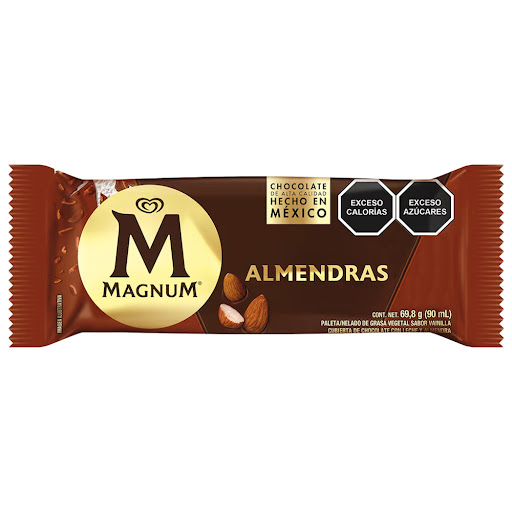 Helado De Almendras Magnum Sabor A Vainilla Y Chocolate x 69,8 gr