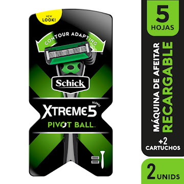 Máquina De Afeitar Recargable Schick Xtreme 5 Pivot Ball x 1 und  