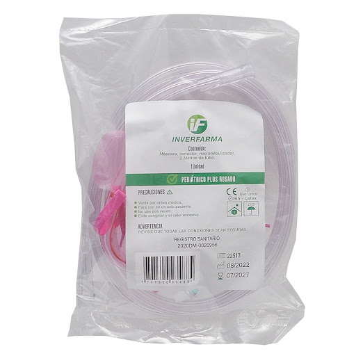 Kit Nebulización Plus Inverfarma Rosado Mascara Elefante x 1 und