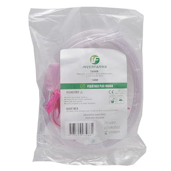 Kit Nebulización Plus Inverfarma Rosado Mascara Elefante x 1 und  