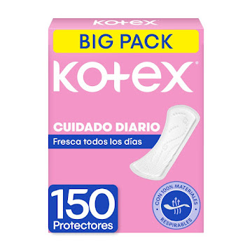 Protectores Kotex   Cuidado Diario Big Pack x 150 Und  