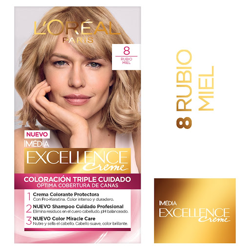 Tinte Loreal Excellence   Tono 8 Kit x 1 und