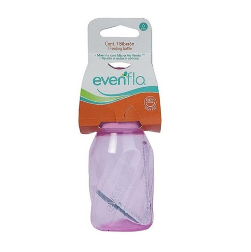 Biberon 4 Onzas Twist  Rosado - Evenflo Evenflo Frasco x 1 Ubd Biberón Twist Entintado 120ml/4oz
Biberón con botella twist hexagonal de polipropileno entintado.

Mamila anatómica de silicón grado alimenticio, con alas que se adaptan a las comisuras de la boca de 