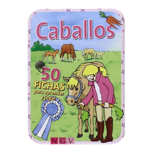 Caballos. Caja 50 Fichas Naumann & Gobel Verlagsgesellschaft Libro x 1.0 CABALLOS (CAJA 50 FICHAS)   Hornea crujientes golosinas para caballos, haz divertidas guirnaldas de herradura o aprende el lenguaje de los caballos.   Ficha técnica de CABALLOS (CAJAS DE ACTIVIDADES P
