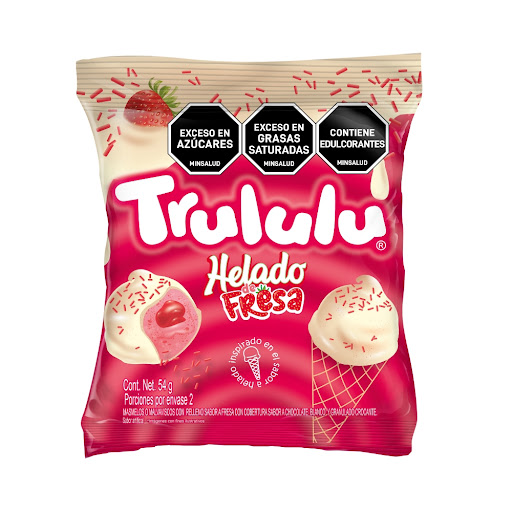 Masmelos Trululu Relleno De Helado De Fresa x 54 gr