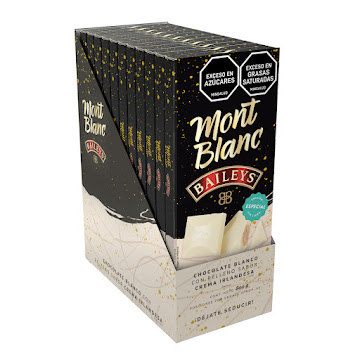 //Chocolatina Montblanc Baileys Chocolate Blanco x80 gr  