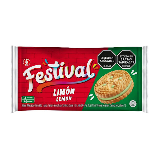 Galleta Festival Limón Paquete x 12 und