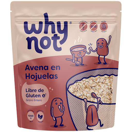 Avena En Hojuelas Why Not Libre De Gluten x 1000 gr