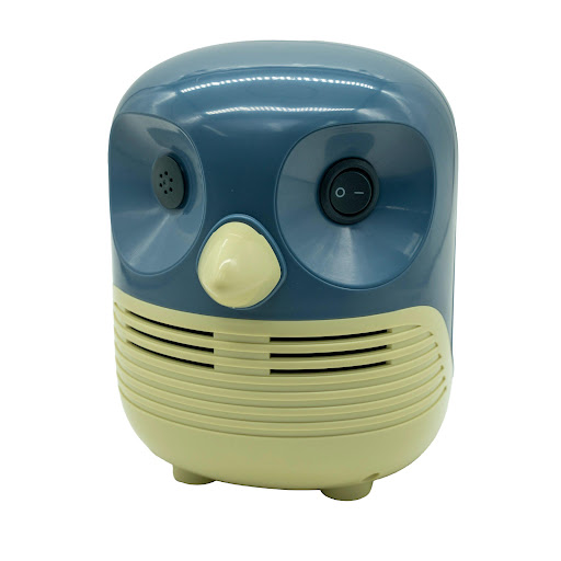 NEBULIZADOR BUHO IMPORM Impormedical  x 1 Es un dispositivo diseñado para hacer los tratamientos respiratorios más cómodos y menos intimidantes, especialmente para niños. Su diseño amigable en forma de búho lo hace atractivo y fácil de usar. 
