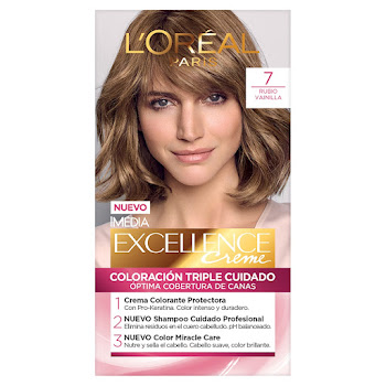 Kit Tinte Loreal Excellence Creme Rubio 7 x 1 und  