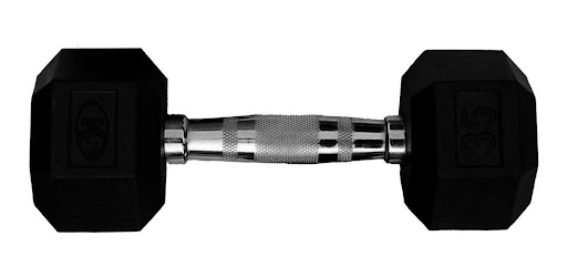 Mancuernas Hex Encauchetada (35 Lb) K6 Papeleta x 1 