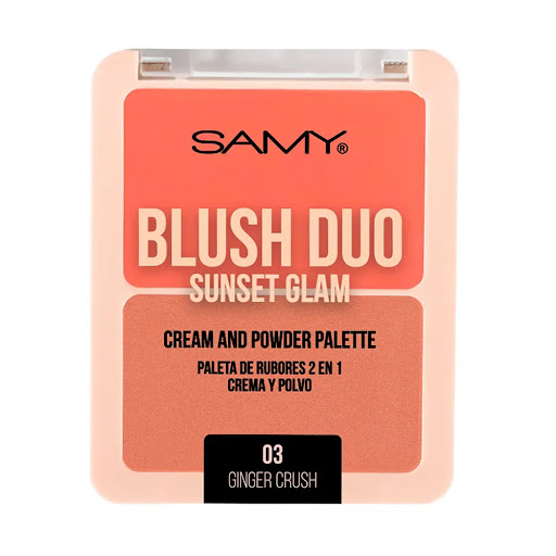 Rubor Samy Duo Sunset Glam Tono 03 Estuche x 7.4 g