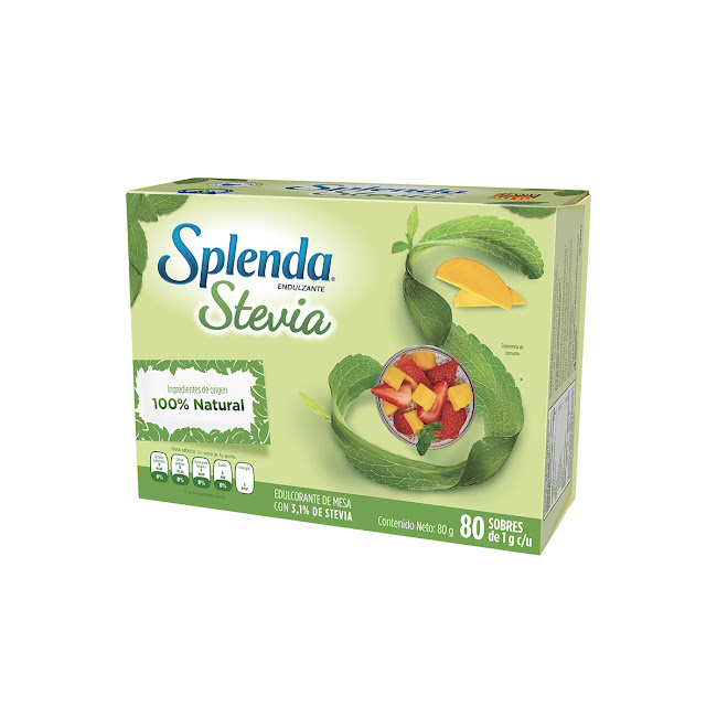 Endulzante Splenda Stevia Caja 1 gr x 80 Sobres  