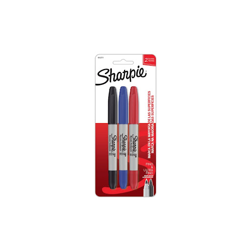Marcador Sharpie Doble Punta Surtido x 3 und