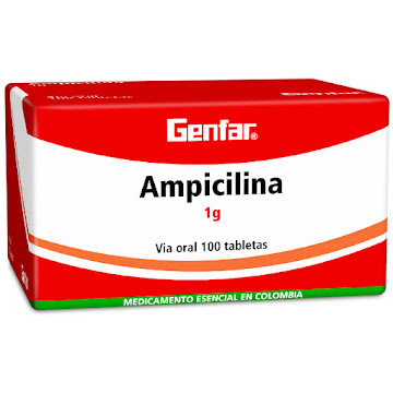 Ampicilina 1 gr Genfar Caja x 100 Tabletas  