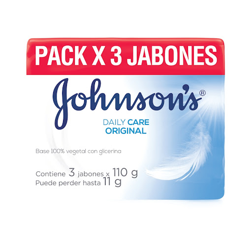 Jabón Johnson’s En Barra Original Tripack x 110 gr