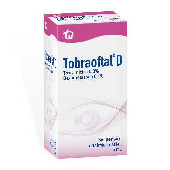 Tobraoftal D Tobramicina + Dexametasona 0.3/0.1% Frasco x 5 ml  