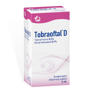 Tobraoftal D Tobramicina + Dexametasona 0.3/0.1% Frasco x 5 ml  