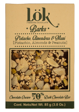 Solo Online Bark Lök Chocolate 70%   Mani-Almendra-Pistacho 85 G 