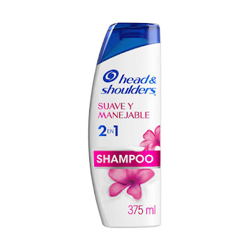 Shampoo Control Caspa Head Shoulders Suave y Manejable 2 en 1 Botella x 375 ml  