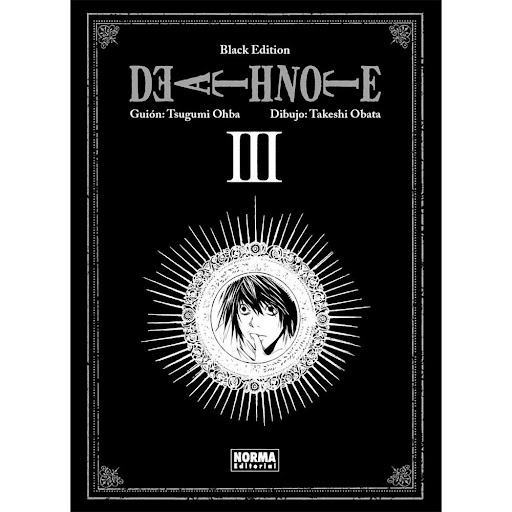 Death Note Black Edition No. 3 Editorial Norma Libro x 1.0 DEATH NOTE BLACK EDITION 3   Autores:Takeshi Obata, Tsugumi Ohba  Colecciones:CÓMIC MANGA  Editoriales:NORMA Editorial  Series:DEATH NOTE BLACK EDITION  NUEVO VOLUMEN DEL MANGA QUE CAMBIÓ LA CONCEPCIÓ