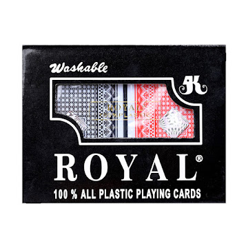 //Juego de Cartas Royal Poker Baraja Naipes Plástico  