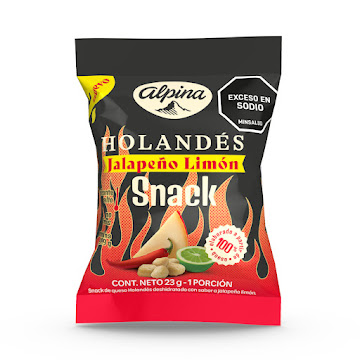 Snack Alpina Queso Deshidratado Jalapeño Limón x 23 gr  