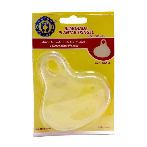Apoyo Plantar Skingel Talla Única Ortho Pauher Orthopauher Individual x 1 Apoyo plantar elaborado en gel polímero genera un ajuste cómodo y anatómico