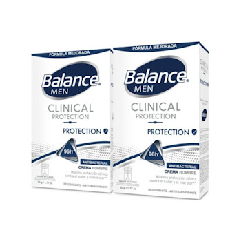 Desodorante Balance Crema Clinical Protection Hombre 2 x 50 gr  