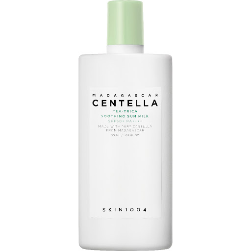 Protector Solar Skin 1004 Madagascar Centella Tea Trica Soothing Sun Milk Spf50 Frasco x 50 ml
