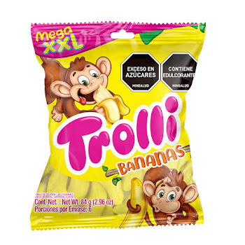 Gomas Trolli Bananas XXL Paquete x 84 gr  