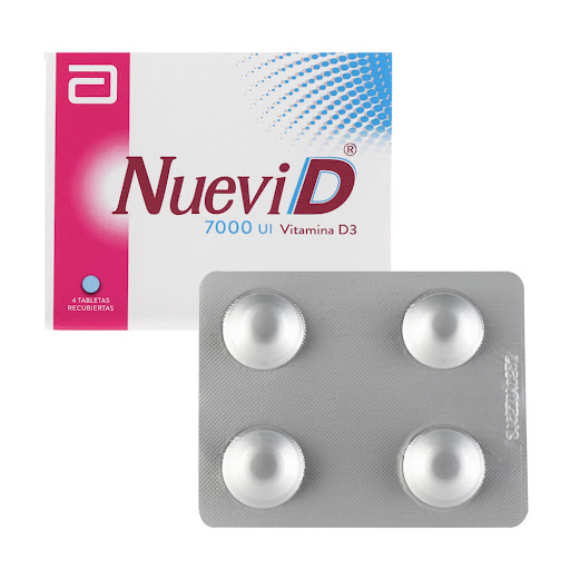 Nuevi D Vitamina D 7000 UI Abbott Caja x 4 Tabletas