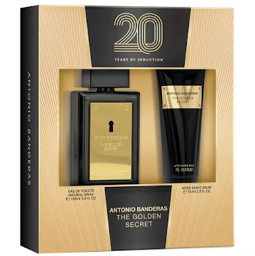 ESTUCHE ANTONIO   BANDERAS GOLDEN SECRET EDT X100ML + AFTER SHAVE BAL 