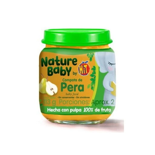 Compota Nature Baby 100%   Pera Frasco x 113 gr