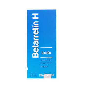 Betarretin H Tretinoína Hidroquinona 0.05/4% MED Loción Frasco x 30 g  