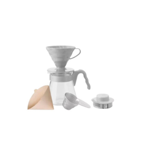 Kit Cono Goteo Hario V60 02 Acrílico Con Jarra Vidrio 600ml + Filtros + Cuchara Hario  Caja  x 1 Prepara café de especialidad con calidad profesional con el Kit Hario V60 02 original, uno de los métodos pour over más reconocidos a nivel mundial. Este set completo incluye todo lo necesario para lo