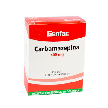 Carbamazepina Genfar 400 mg Caja x 30 Tabletas  