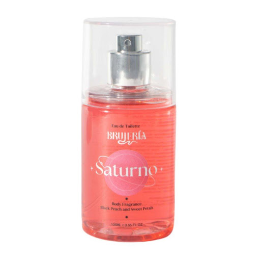 Mist Corporal y Capilar Saturno Brujería Capilar x 105 ml Brujería Capilar Spray x 1 Un perfume sofisticado y elegante con vainilla amaderada y ámbar, que envuelve con un aura de calidez y magnetismo dorado. Inspirado en los majestuosos anillos de Saturno, este mist corporal es puro l