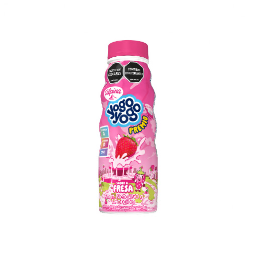 Yogurt Yogo Yogo Premio Fresa Botella x 150 gr