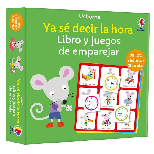 Ya Se Decir La Hora. Libro Y Juegos De Emparejar Usborne Libro x 1.0 Ya Se Decir La Hora -Libro Juego Emparejar-   Con este divertido juego de 2 a 5 jugadores los pequeños aprenderán a leer la hora en relojes tanto analógicos como digitales. El libro ilustrado que acom