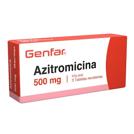 Azitromicina Genfar 500 mg Caja x 3 Tabletas