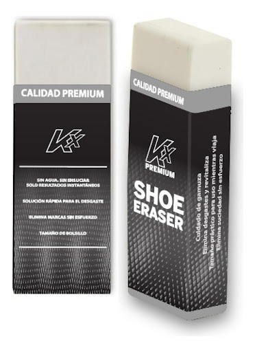 Eraser para Calzado KX Premium KX Caja x 1 Goma Limpiadora Eraser Premium żManchas rebeldes en tus zapatos favoritos? La goma limpiadora Eraser KX Premium es la solución rápida y eficaz que necesitas. Diseñada para materiales delicados como cu