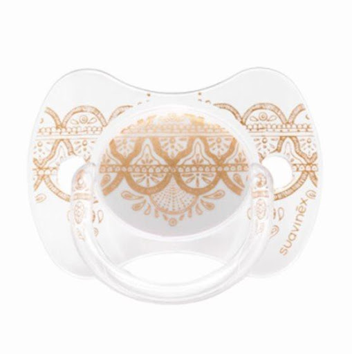 Suavinex Chupo Couture fisiológico 18 meses Blanco Suavinex Caja x 1  