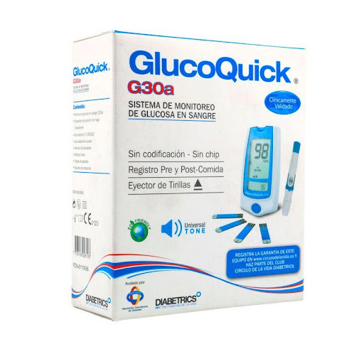 Glucómetro Glucoquick Inst Procaps  x 1 Glucómetro Glucoquick Inst, sistema de monitoreo de glucosa en sangre fácil de usar, diseñado para ofrecer resultados confiables y mayor respaldo en el manejo de la diabetes. Su tecnología sin codific