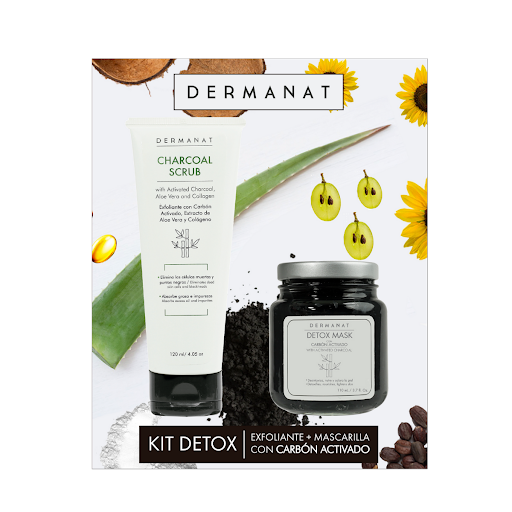 Solo Online Kit Detox Dermanat   Exfoliante Carbon X 120ml + Mascarilla De Carbon Activado X 110ml 