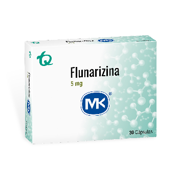 Flunarizina 5 mg MK Caja x 30 Cápsulas  