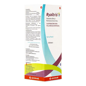 Ryaltris Olopatadina + Mometasona 600mcg/25mcg Glenmark Spray Nasal x 1 und  