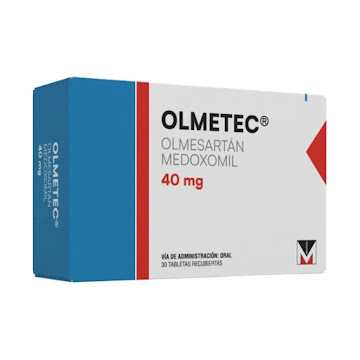 Olmetec Olmesartan 40 mg Menarini Caja x 30 Tabletas  