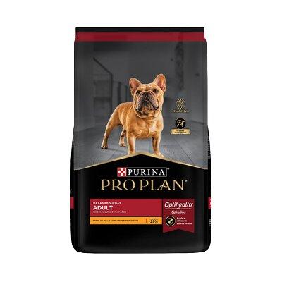 PRO PLAN C ADULTO RAZA PEQUEÑA 7,5 KG PRO PLAN  x 1 Los perros de razas pequeñas tienen un metabolismo más acelerado comparado al de los perros de razas grandes. Es por eso que requieren una alimentación especial, con altos niveles de energía, y una co